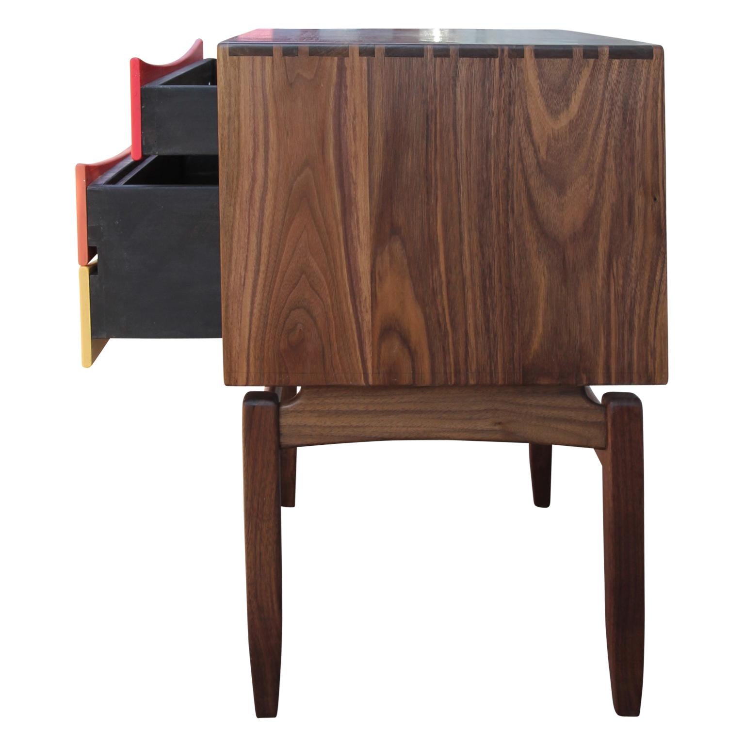 Custom Norm Stoeker Side Table or Nightstand Arne Vodder Danish Modern Style In New Condition In Houston, TX