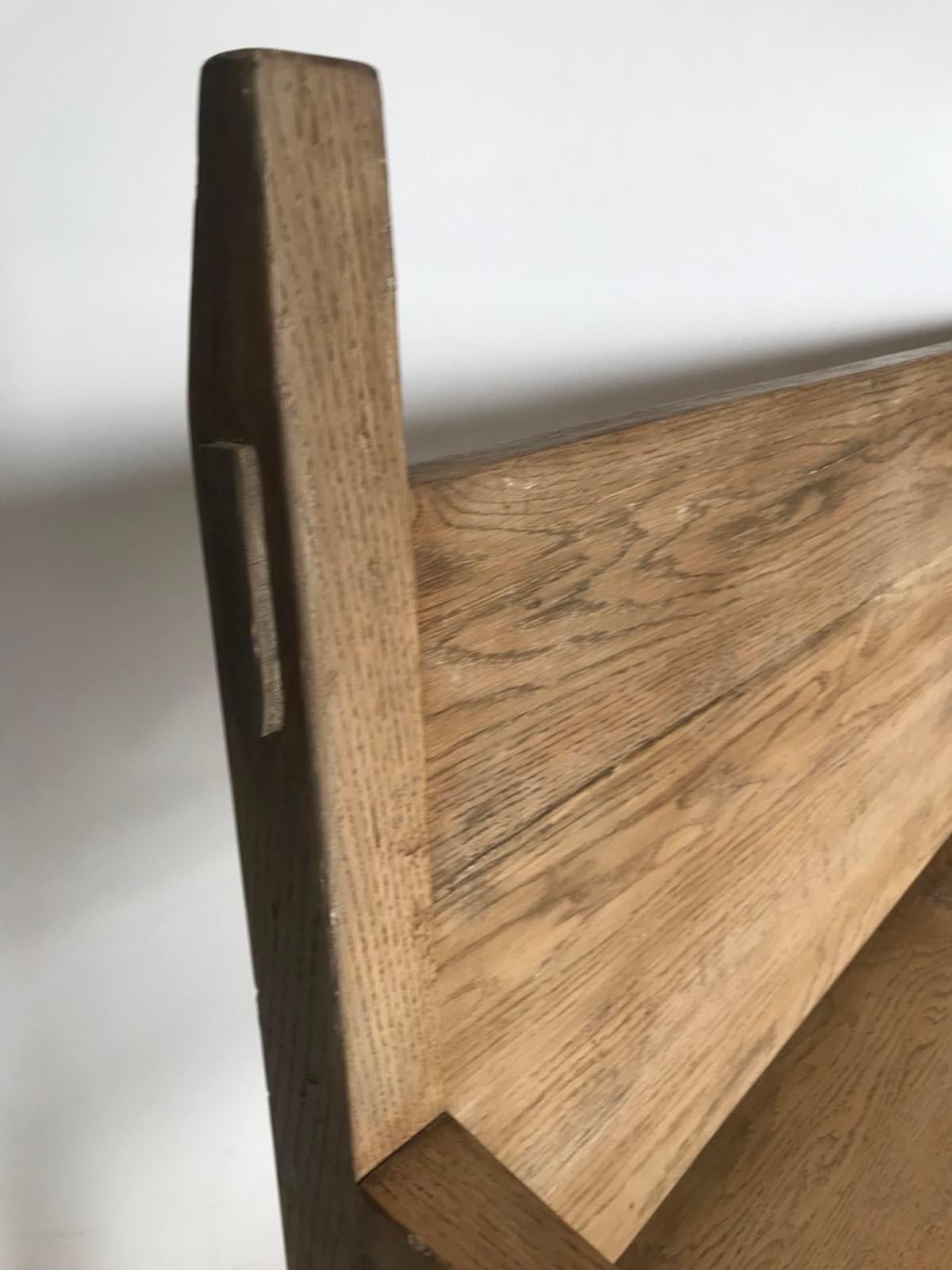 Custom Oak Bench by Dos Gallos Studio In New Condition For Sale In Los Angeles, CA
