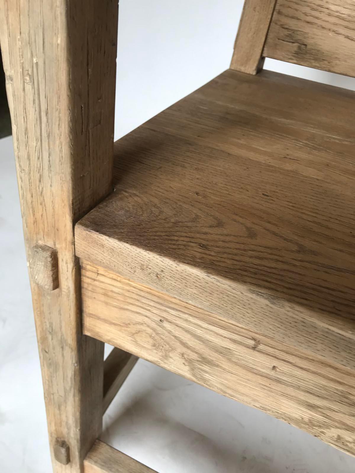 Contemporary Custom Oak Bench by Dos Gallos Studio For Sale