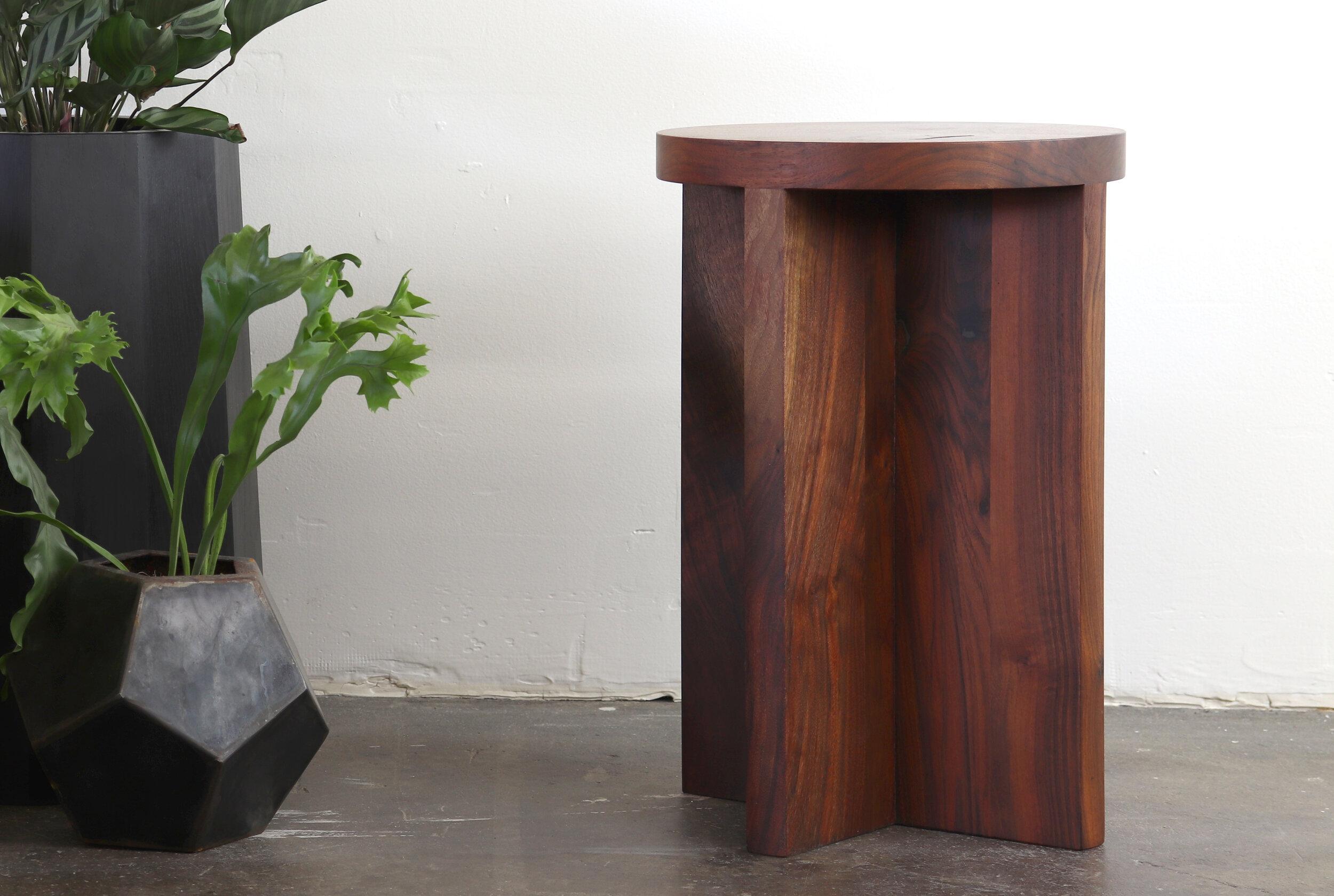 American Custom Oak Square Top Side Table 12 x 12 x 22-24 (final height tbd) For Sale
