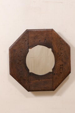 Custom Octagonal-Shaped Mirror from an Old Cooking Utensil w/ Wall Projection