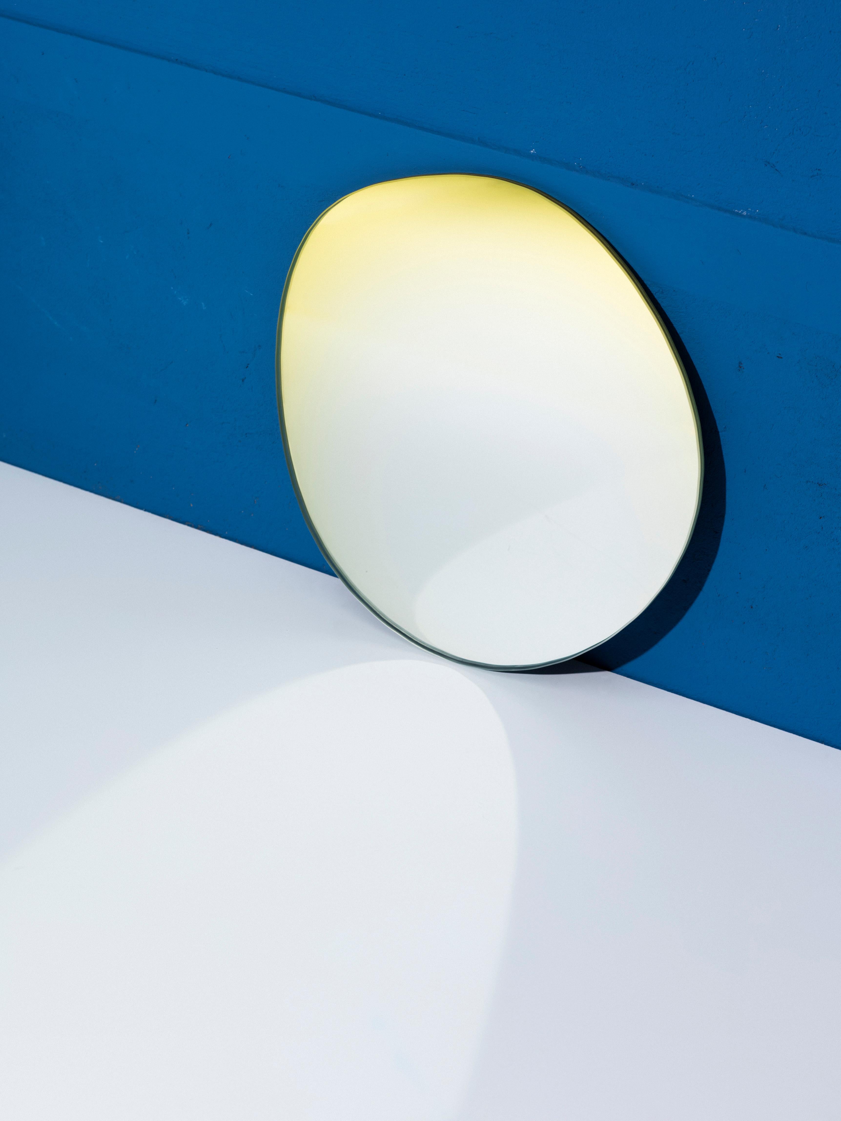 Modern Custom Off Round Hue #1 Wall Mirror in Sunrise, by Sabine Marcelis