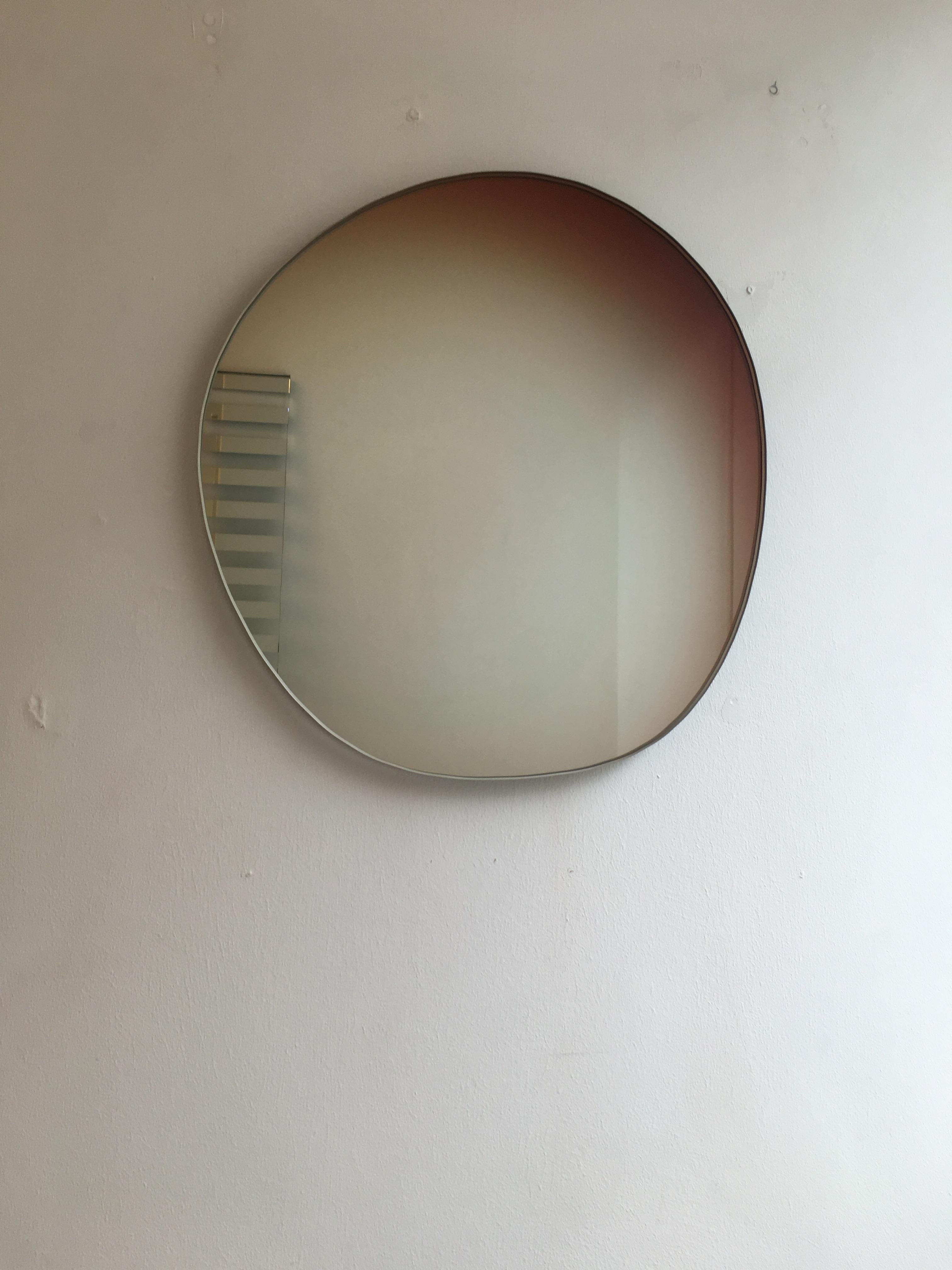 Dutch Custom Off Round Hue #1 Wall Mirror in Sunrise, by Sabine Marcelis