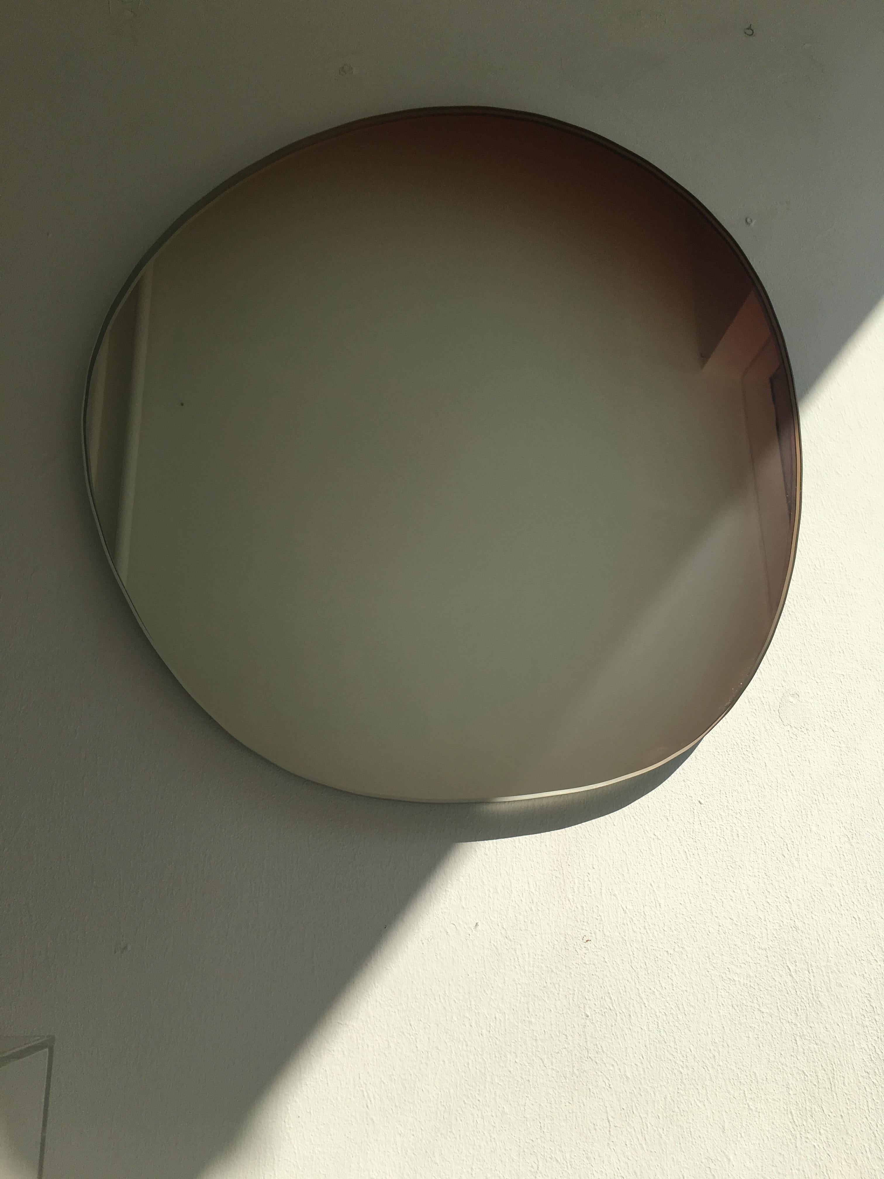 Custom Off Round Hue #1 Wall Mirror in Sunrise, by Sabine Marcelis In New Condition In Copenhagen, DK