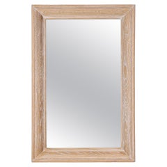 Custom Old Plank Cerused Oak Mirror Made in House and Available in any Dimension