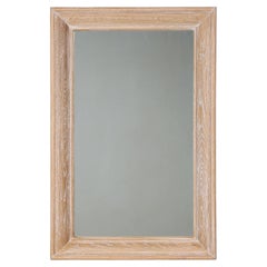 Custom Old Plank Cerused Oak Mirror Made in House and Available in any Dimension