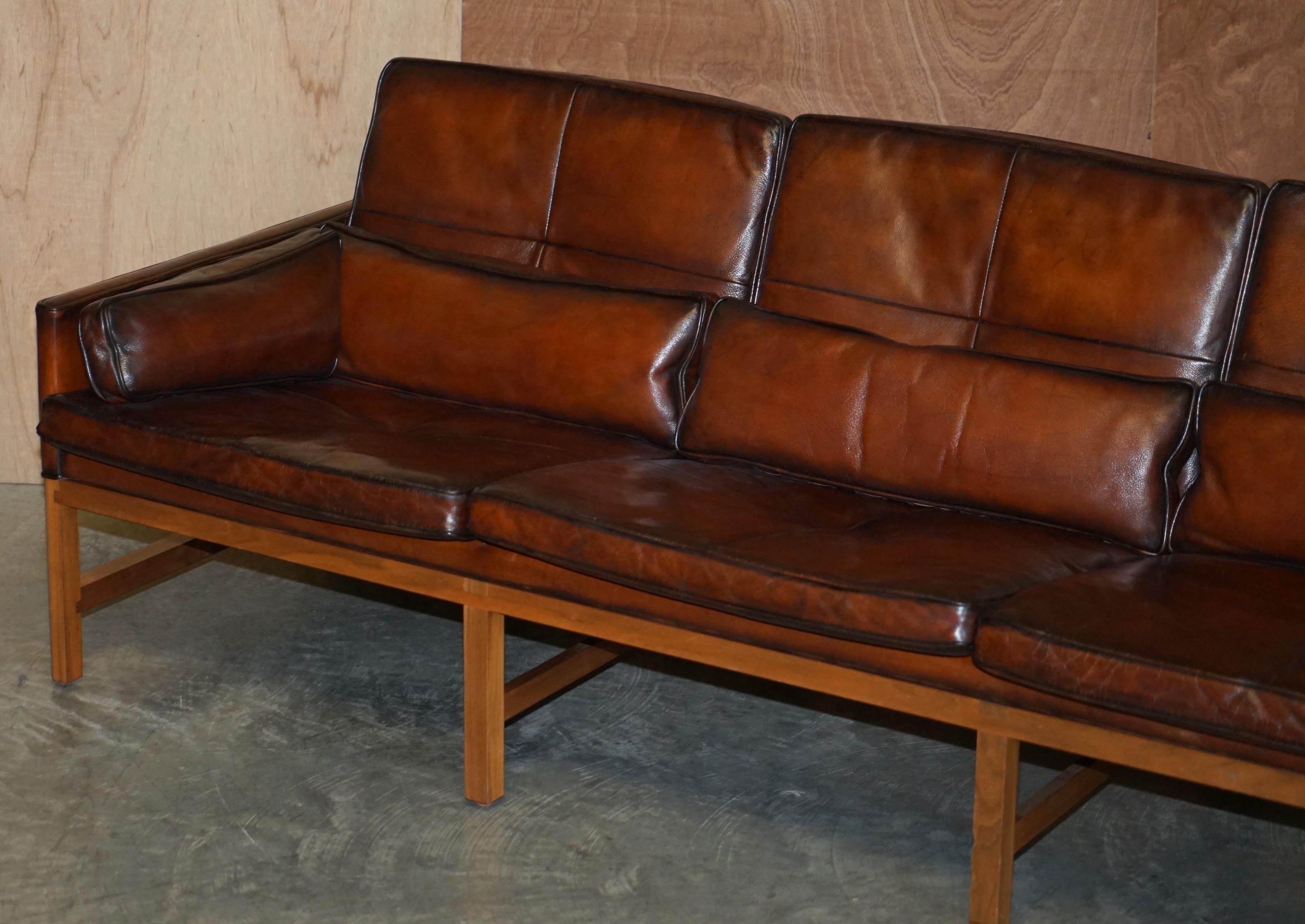 low back leather couch