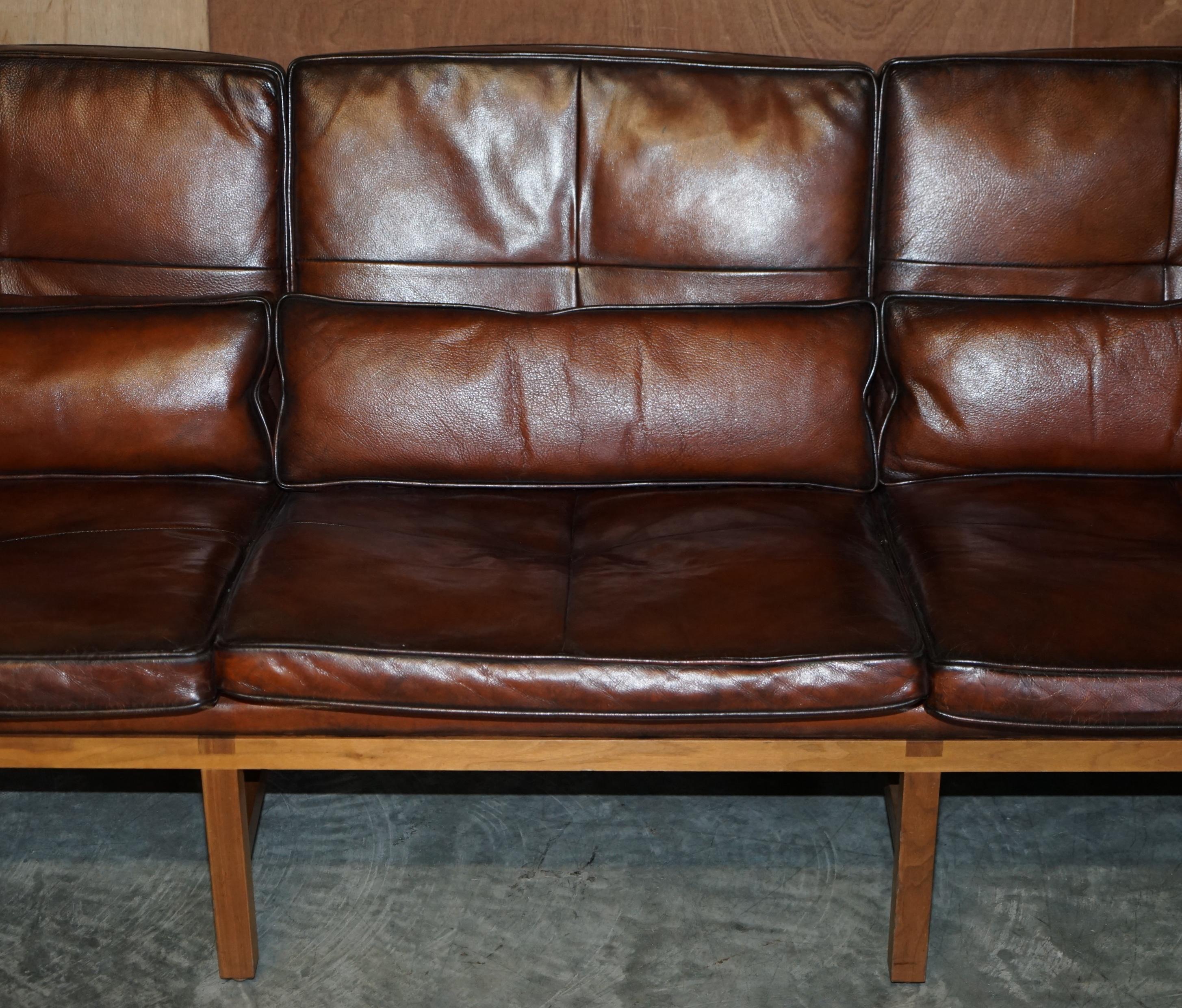 low back leather sofa