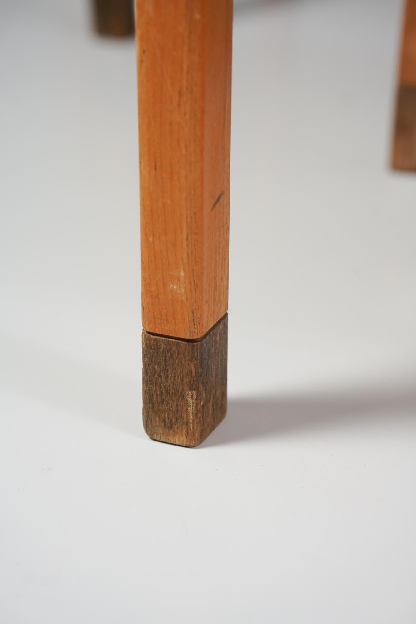 Custom Order Chairs, 12 pieces, Aarne Ervi, Keravan Puuteollisuus Oy, 1949 (Messing) im Angebot