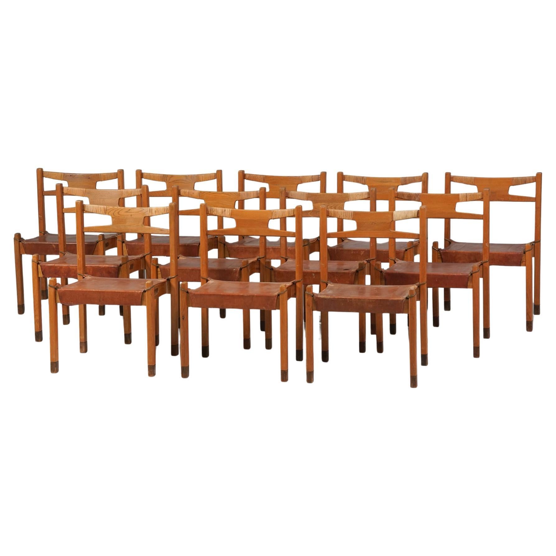 Custom Order Chairs, 12 pieces, Aarne Ervi, Keravan Puuteollisuus Oy, 1949 im Angebot