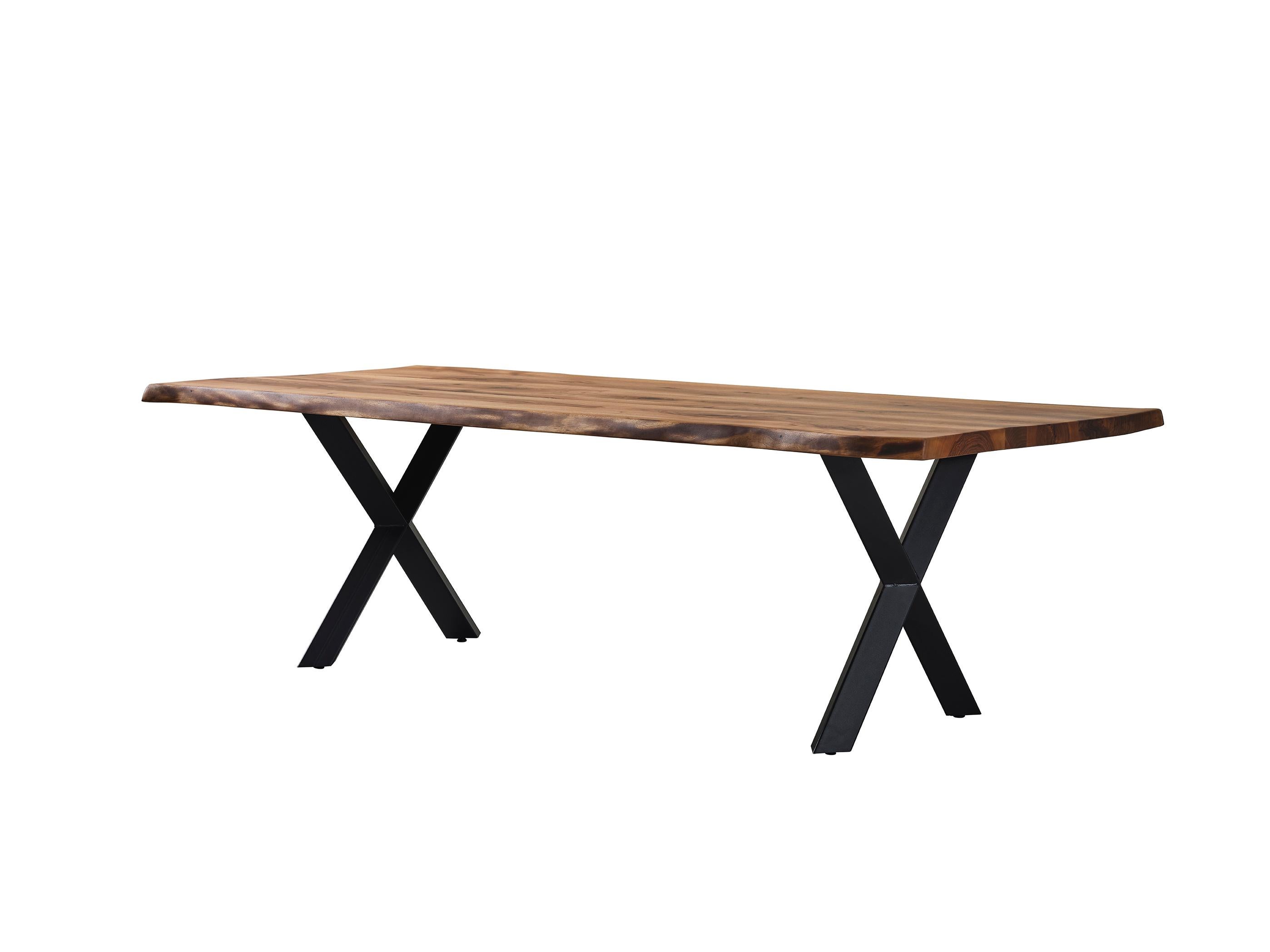 Epoxy Resin Custom Order Dining Table - Handmade Solid Wood Table - Kitchen Walnut Table For Sale