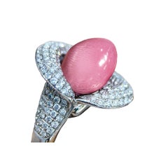 Custom Order — Flaming Calla Conch Pearl Ring Setting — 8.325ct