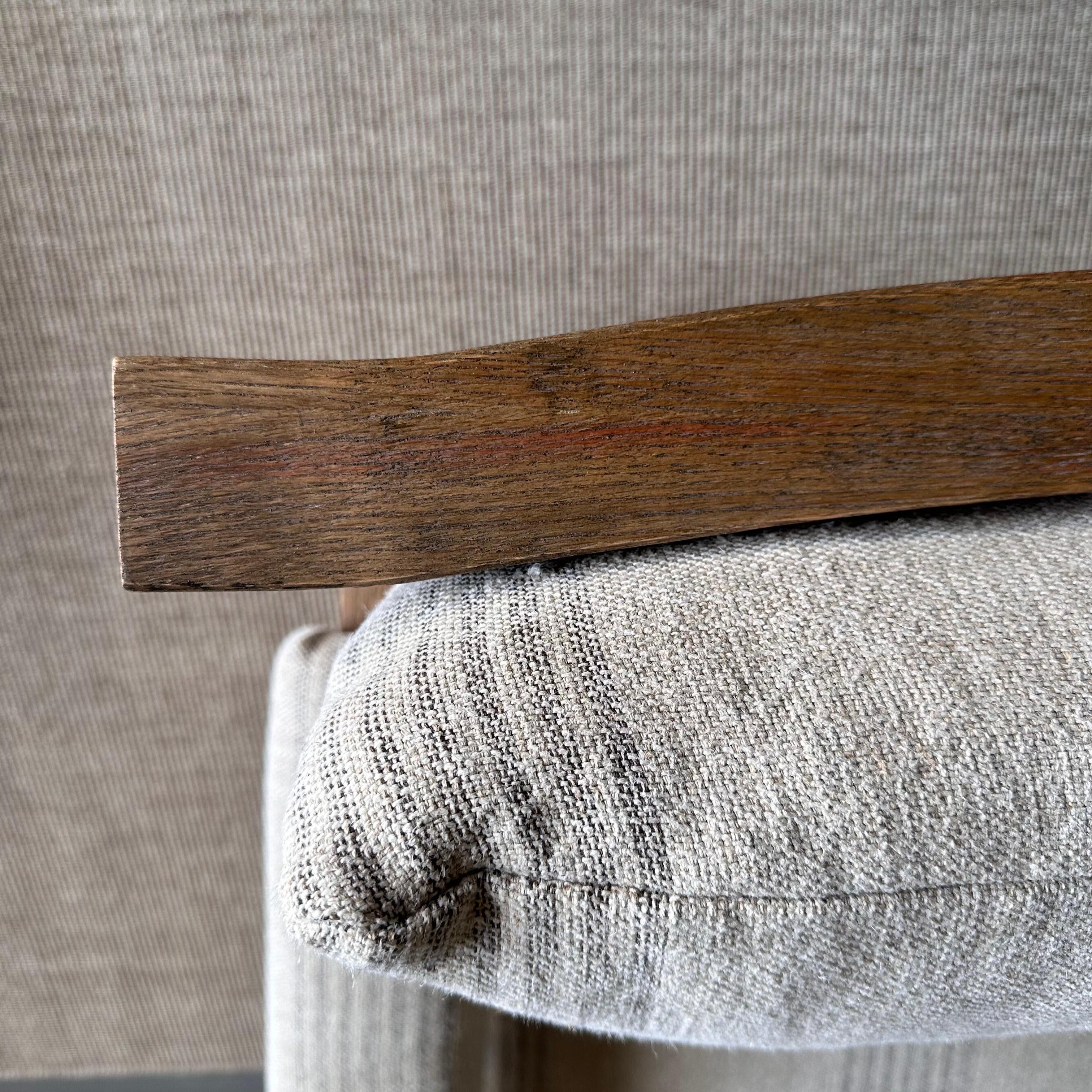 Ordine personalizzato per la sedia e l'ottomana in rovere massiccio Frances di KS Design COM in vendita 3