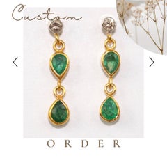 Individuelle Bestellung für S-Natural Diamond Ruby Armreif Paar Gelbgold Platte & Ohrringe