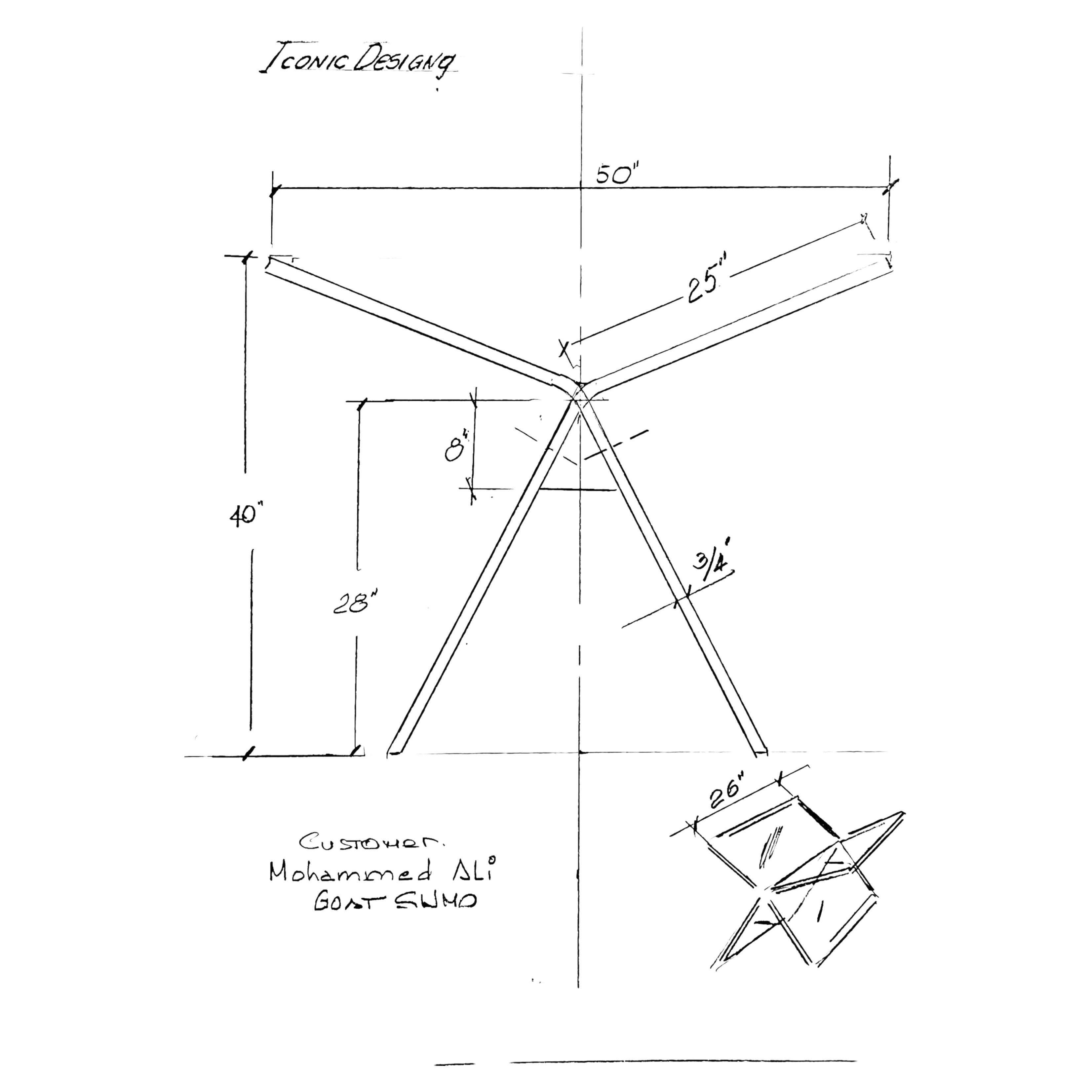REVISED Custom Order Lucite Book Stand by Iconic Design Gallery Inc