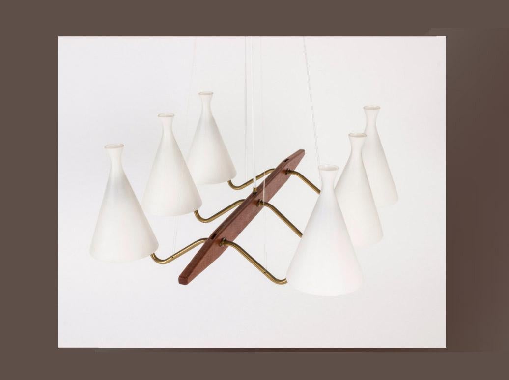 Scandinavian Modern Custom order: Opaline glass lamp shades For Sale