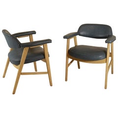 Used Custom Ordered Cerused Oak Finish Chairs by Paoli