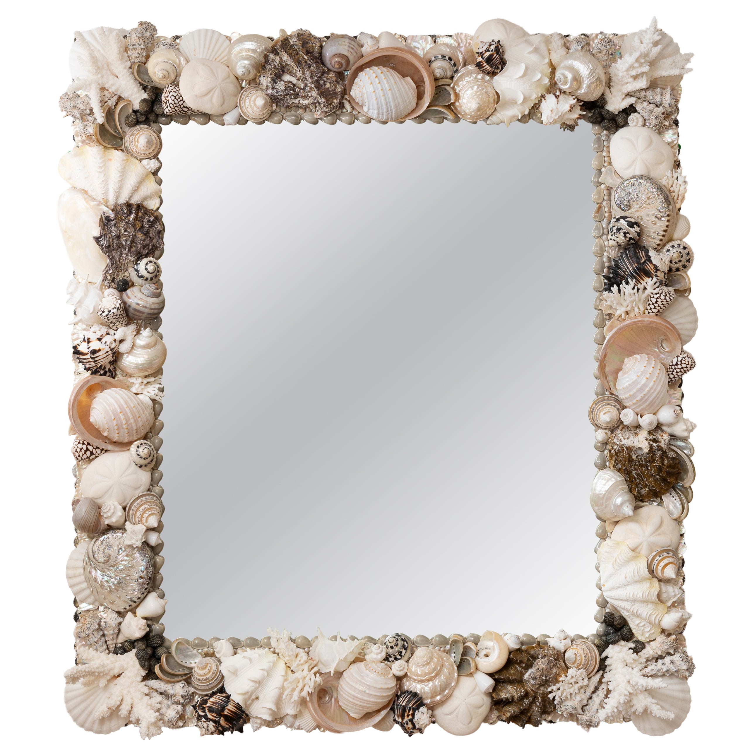 Custom Organic Shell Mirror For Sale