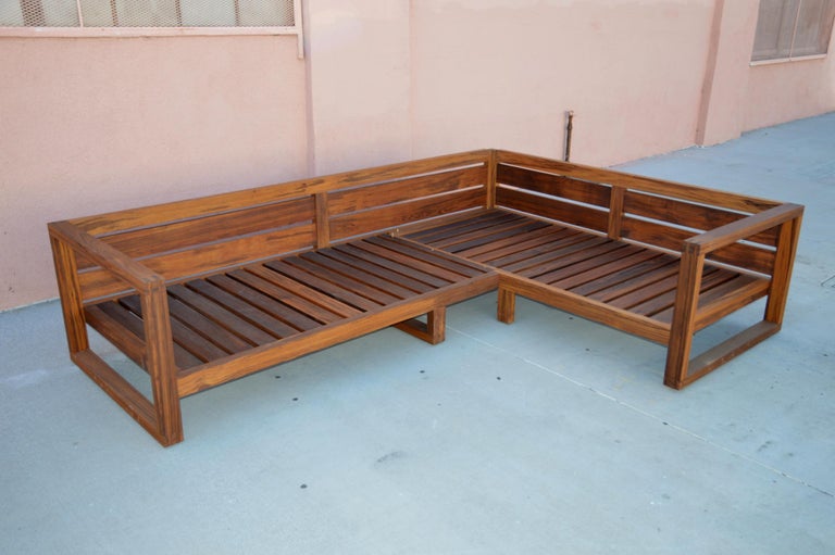 Custom Outdoor Sofa Made From Teak For Sale At 1stdibs