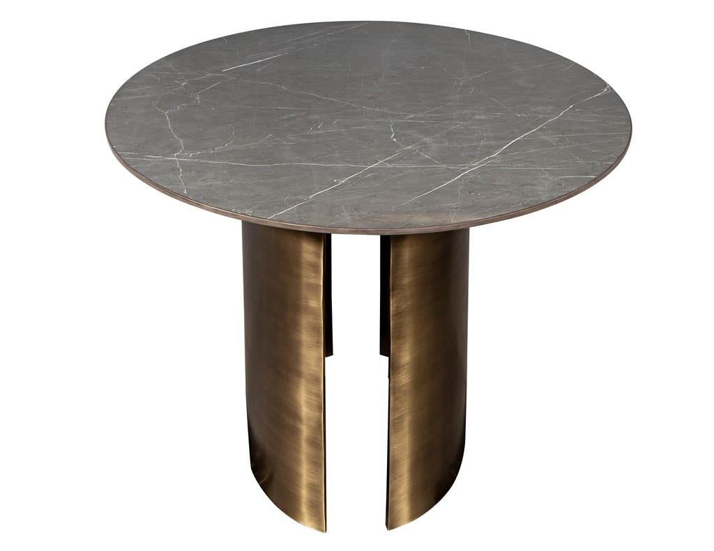 brass base dining table