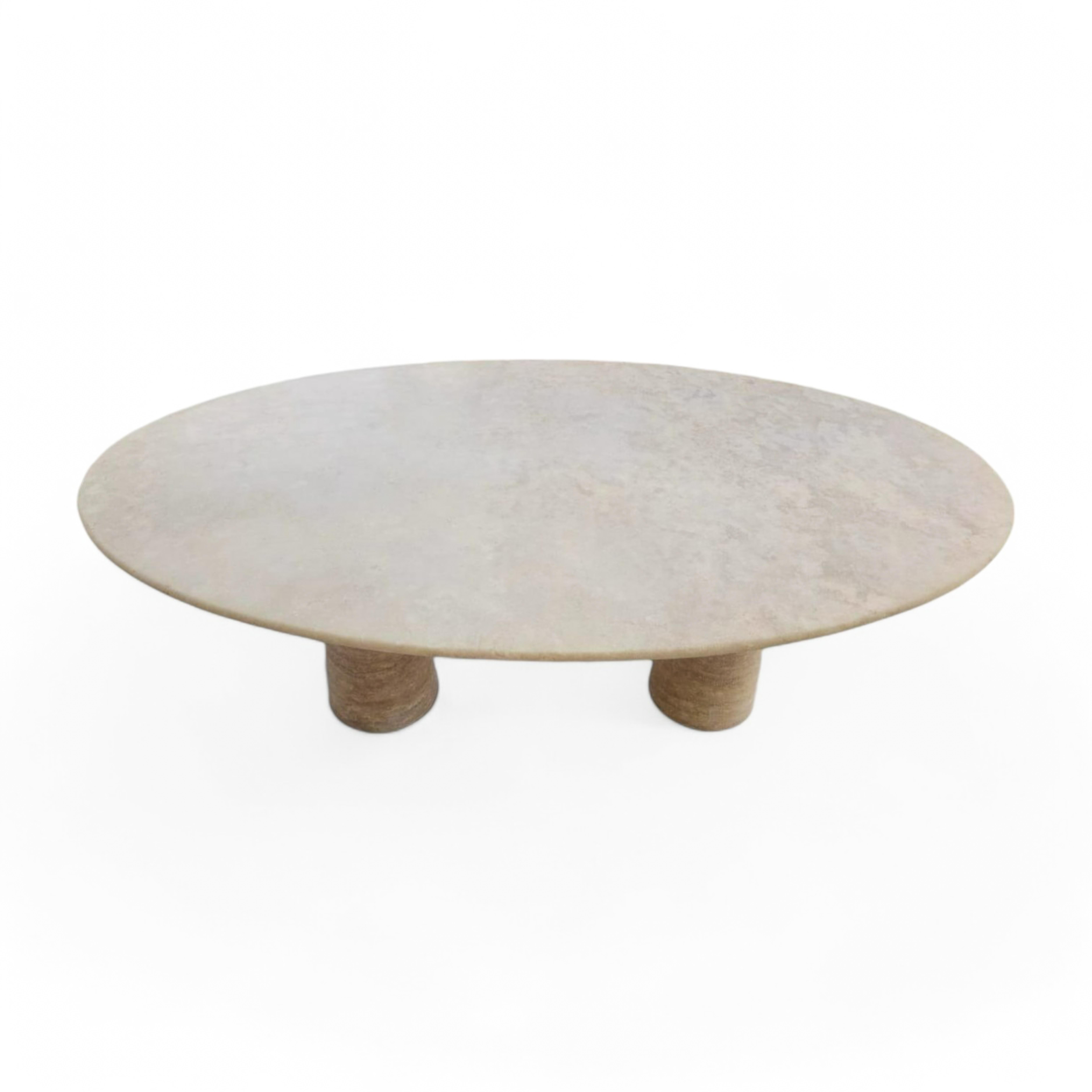 Turkish Custom Oval Travertine Marble Table - Travertine Table Coffee - Marble Top Table For Sale