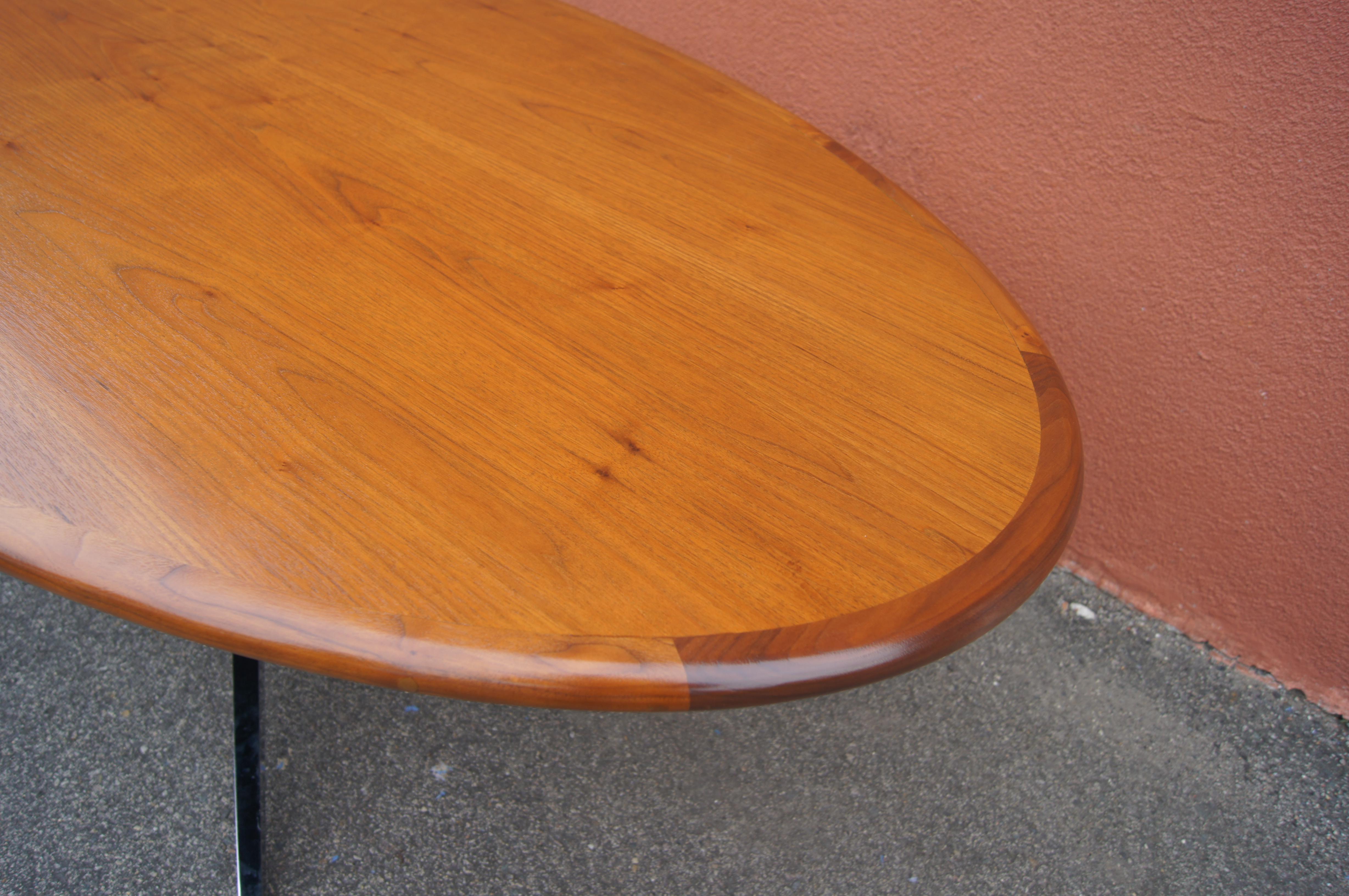 oval desk table