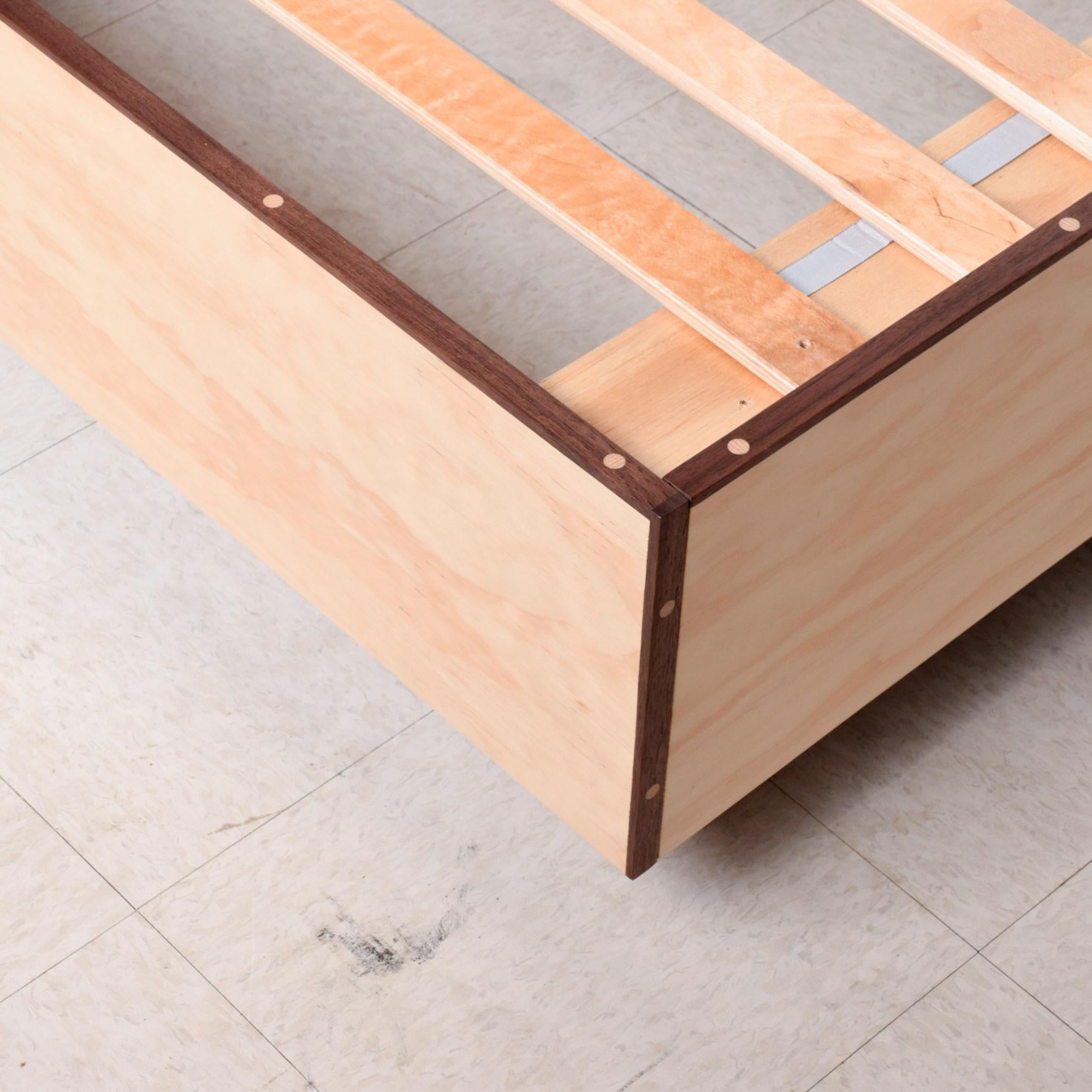 Custom Pine & Walnut KING Platform New Modern Bed Frame Pablo Romo AMBIANIC 2022 1