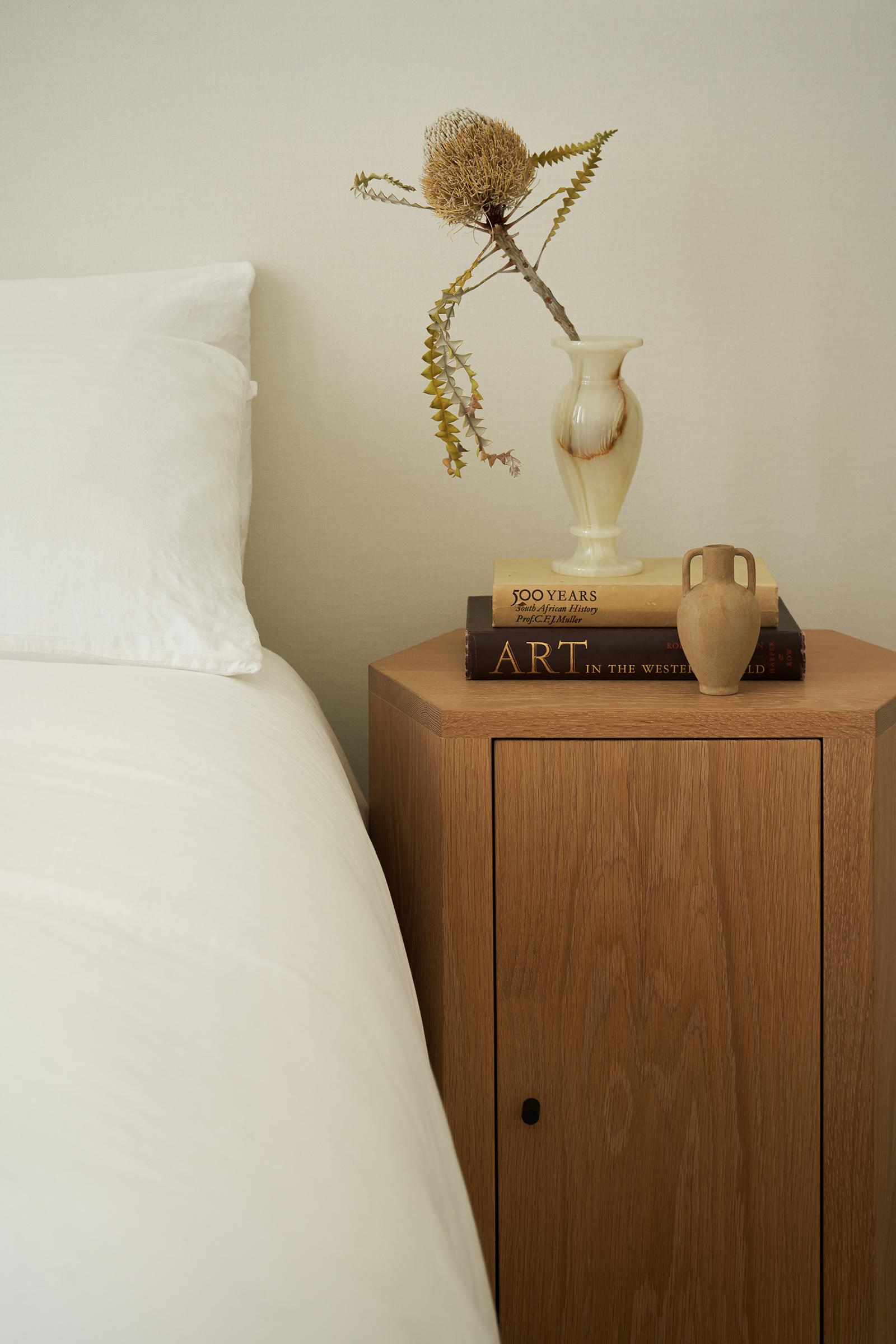 Contemporary Custom Pair of Park Night Stands in Oiled Oak 27