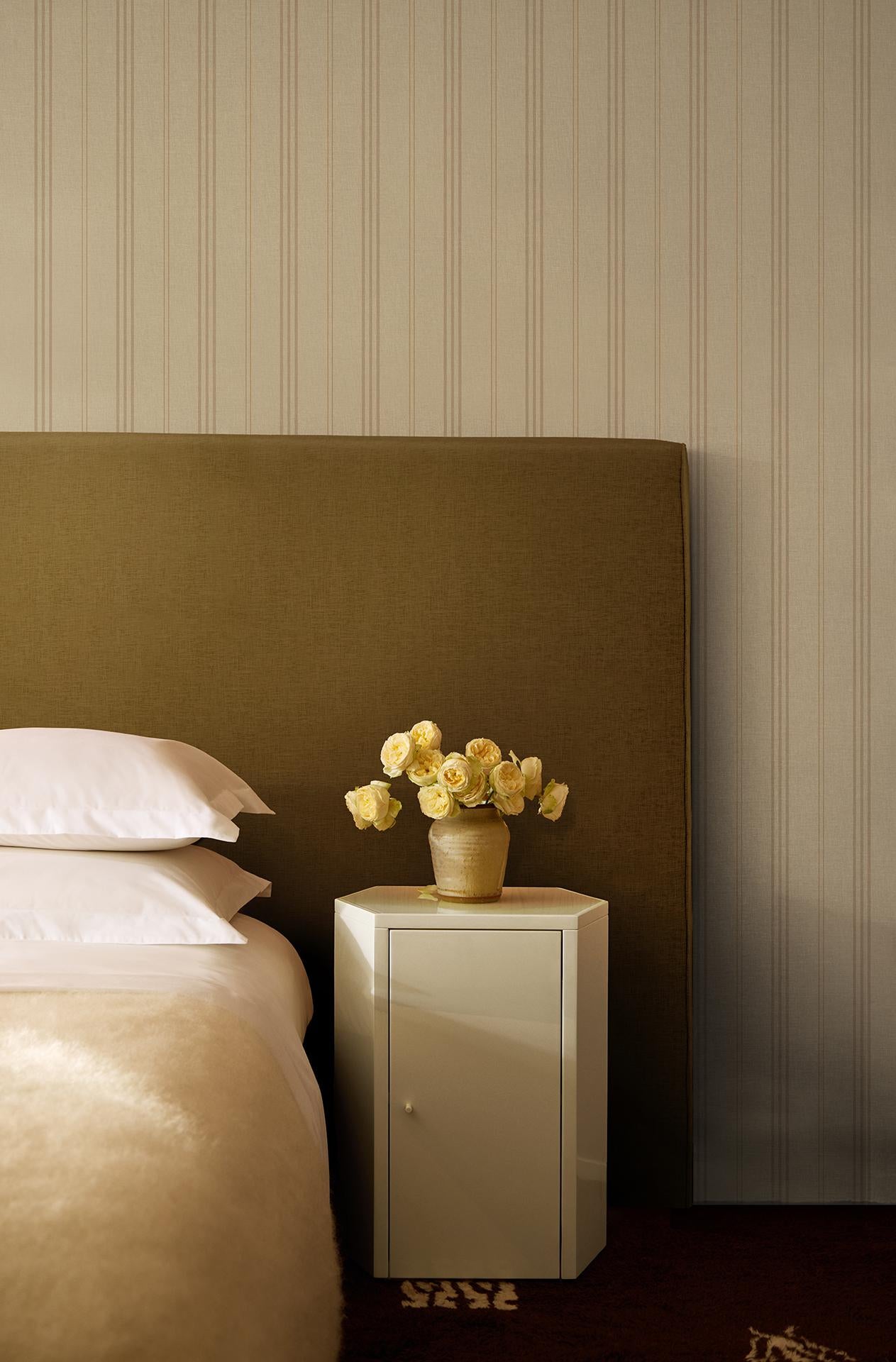 Minimaliste Paire de tables de nuit Park en sable beige 55