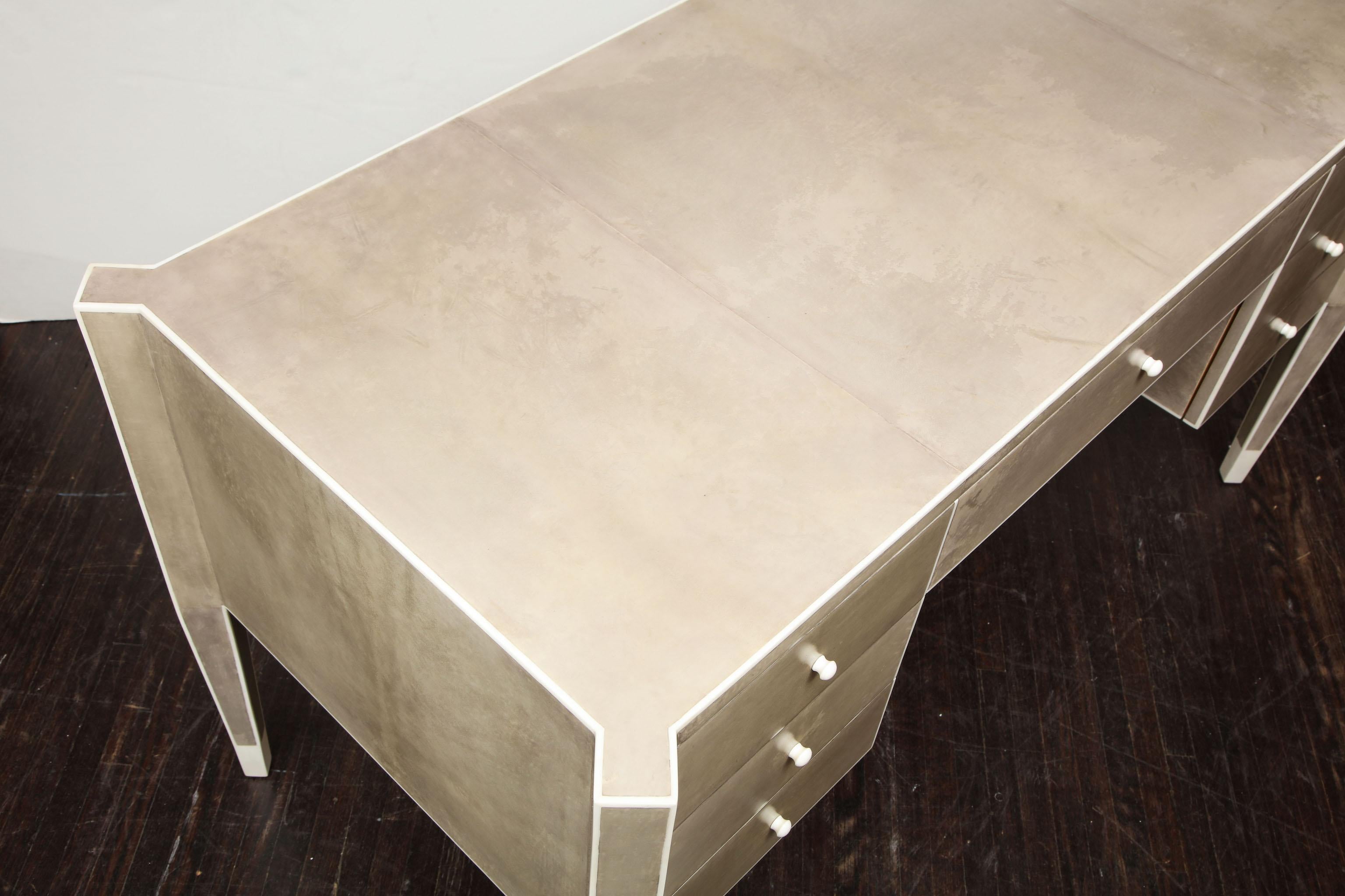 Custom Parchment and Bone Desk 5