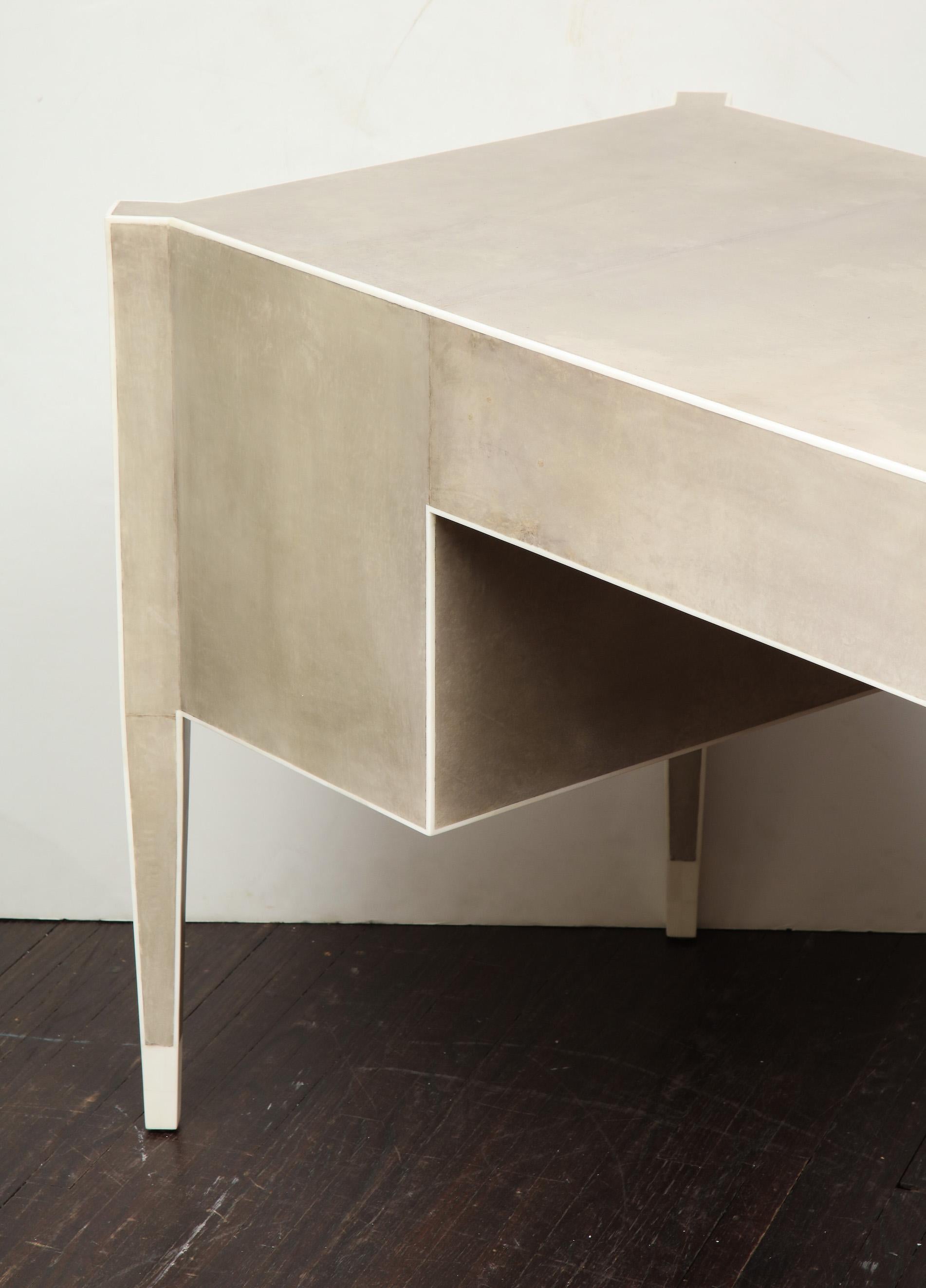 Custom Parchment and Bone Desk 8