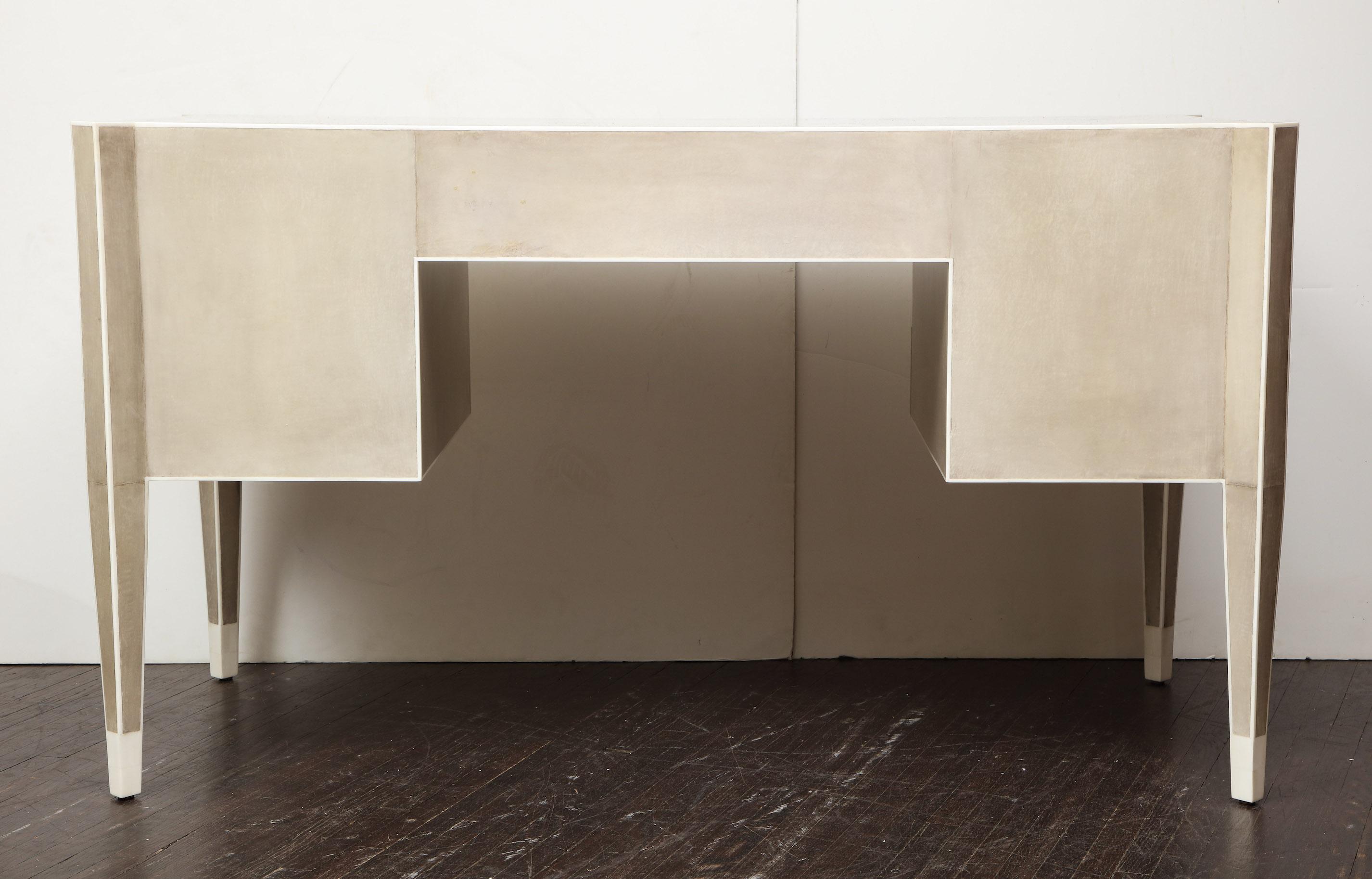 Custom Parchment and Bone Desk 9