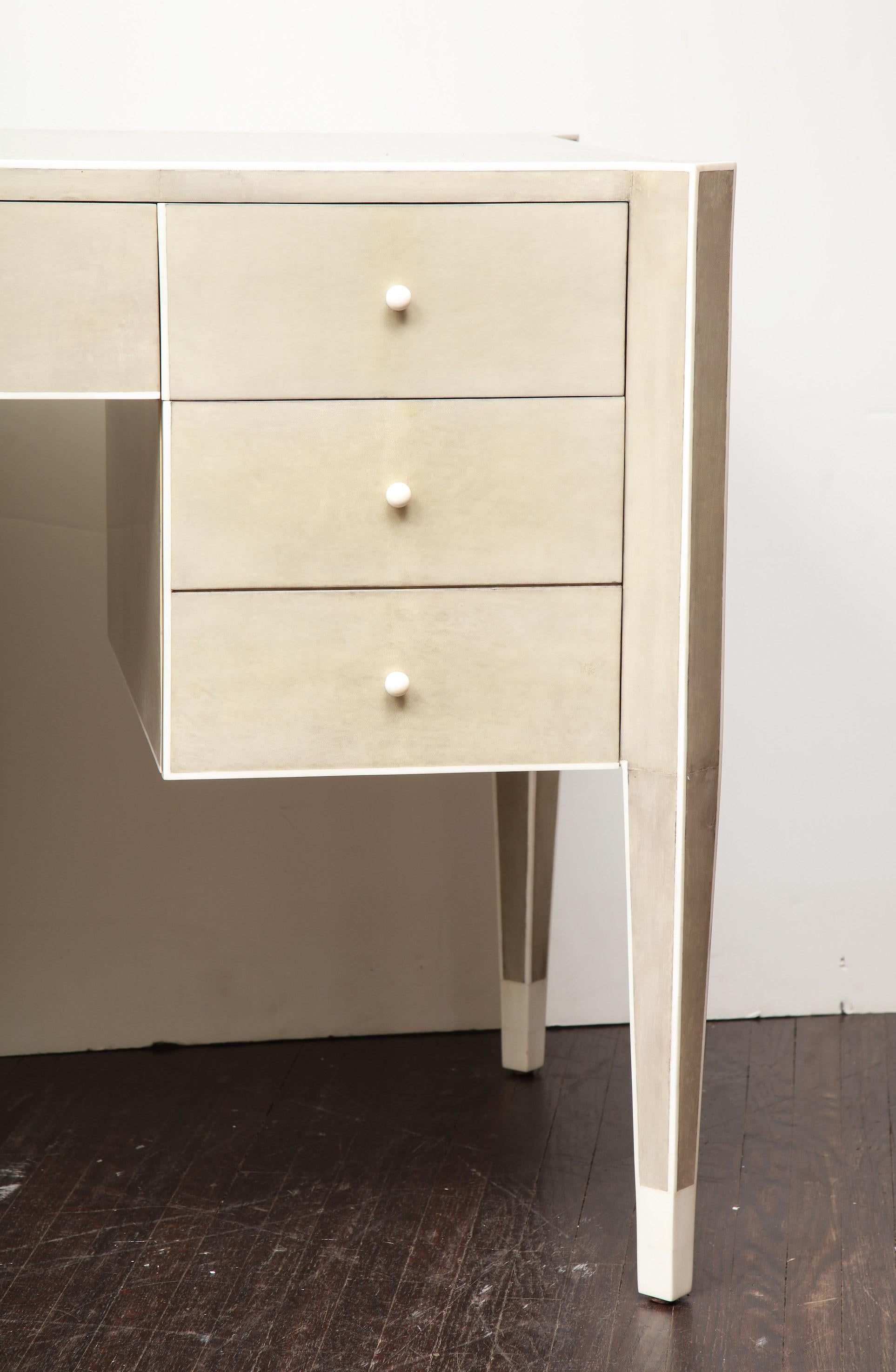Philippine Custom Parchment and Bone Desk