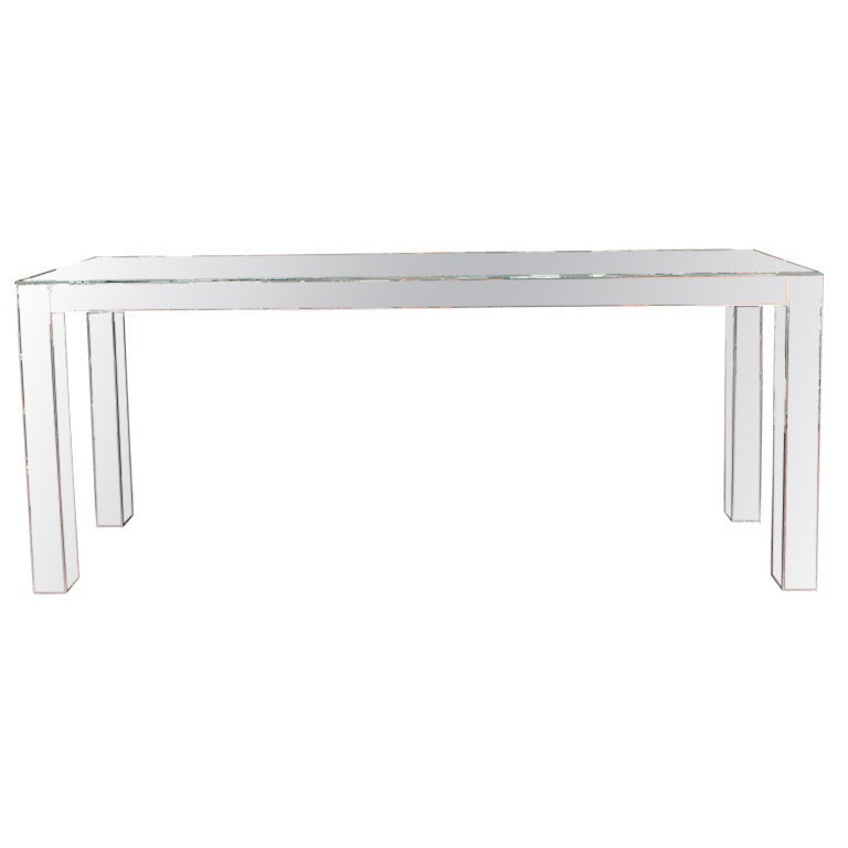 Custom Parson Style Mirrored Console For Sale