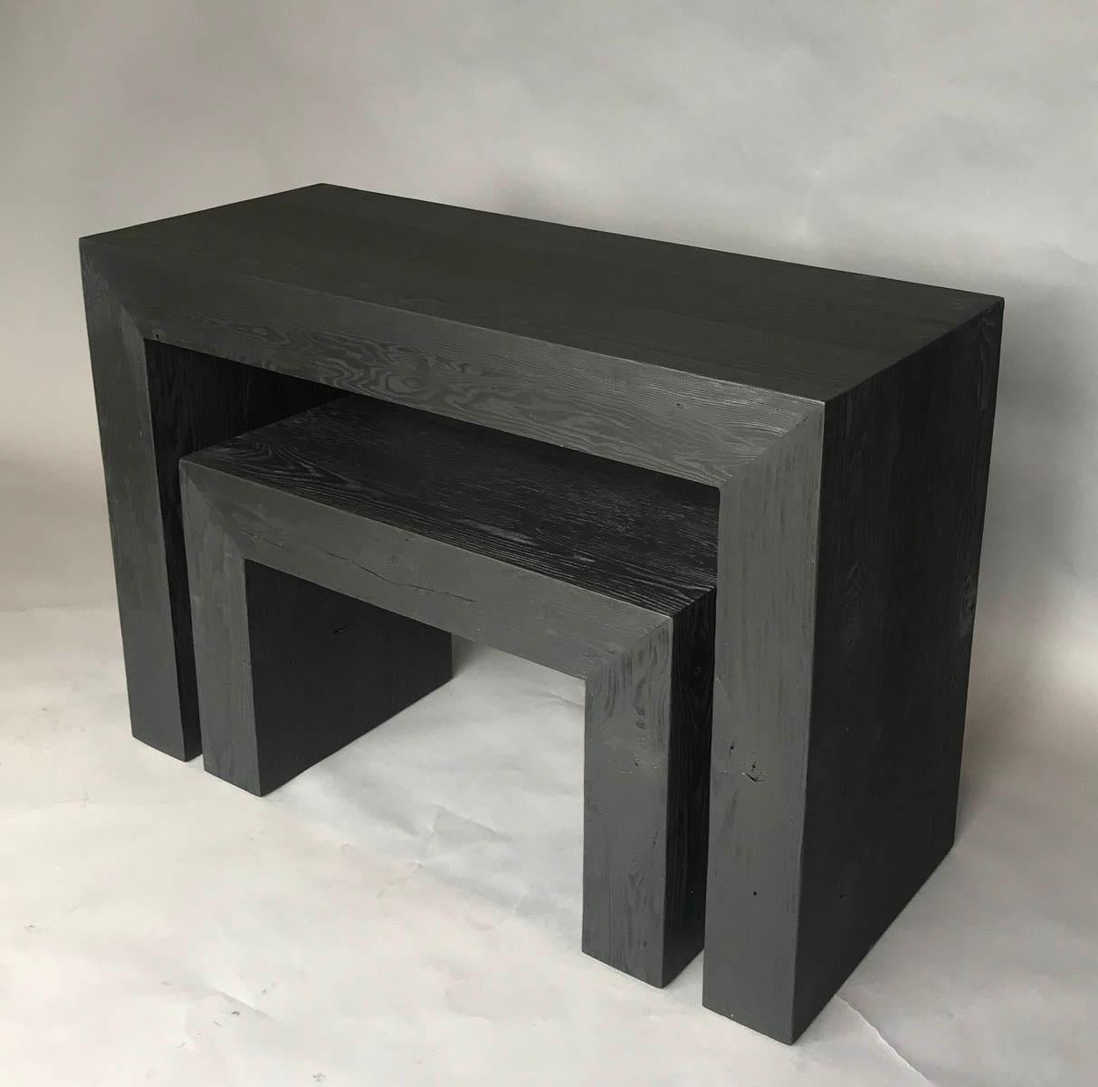 Custom Parsons Cocktail Table/Side Table in Douglas Fir by Dos Gallos Studio For Sale 3