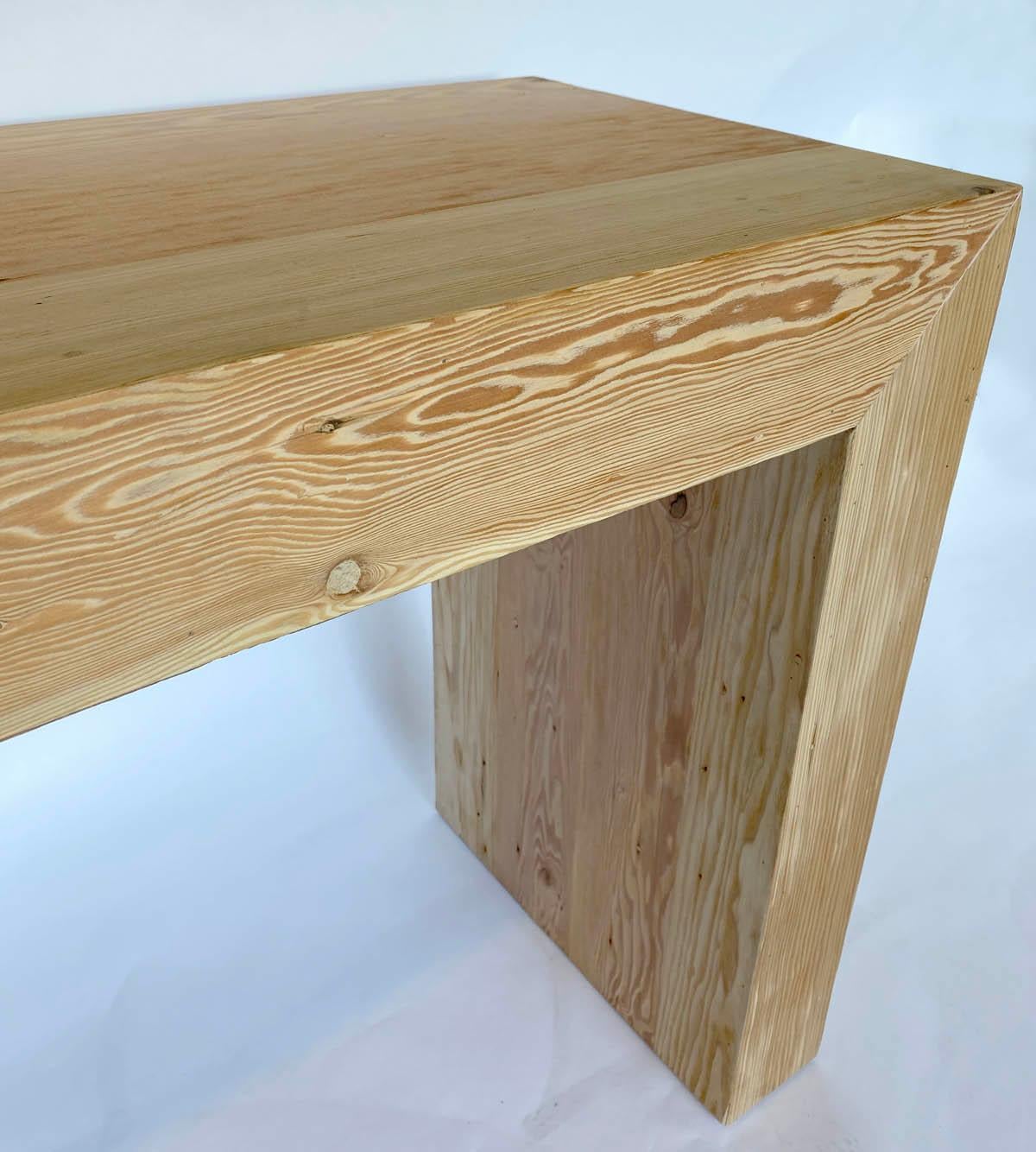 Custom Parsons Cocktail Table/Side Table in Douglas Fir by Dos Gallos Studio For Sale 4