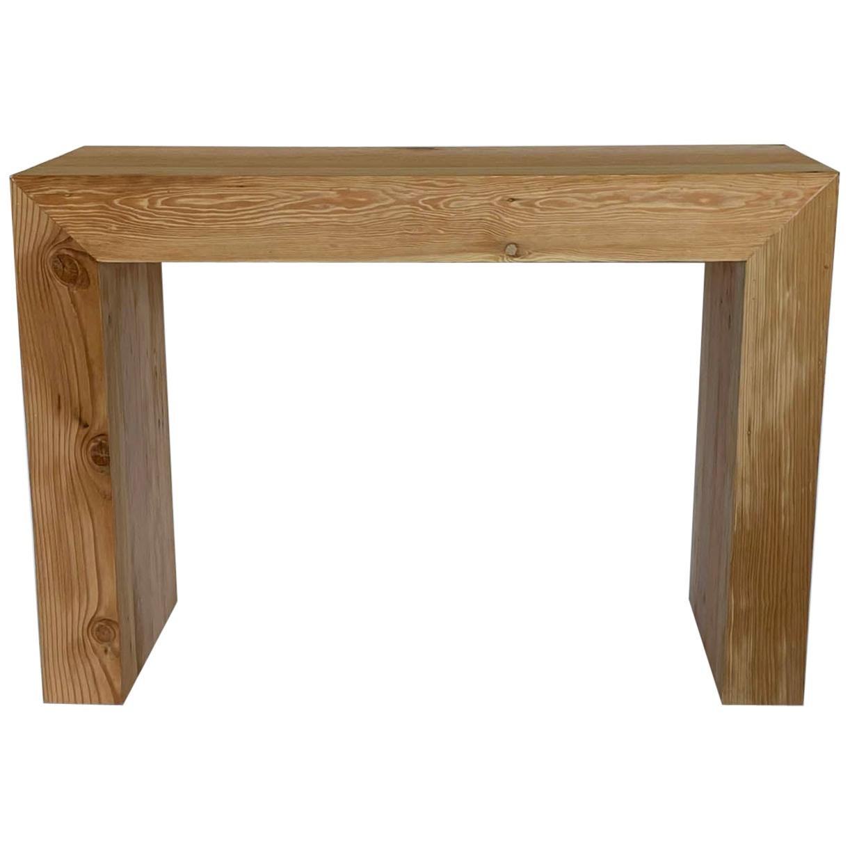 Custom Parsons Console Table in Douglas Fir by Dos Gallos For Sale