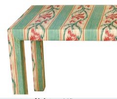 Custom Parsons Style Upholstered Console