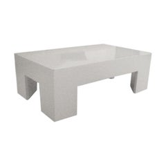 Vintage Custom Parsons Style White Table