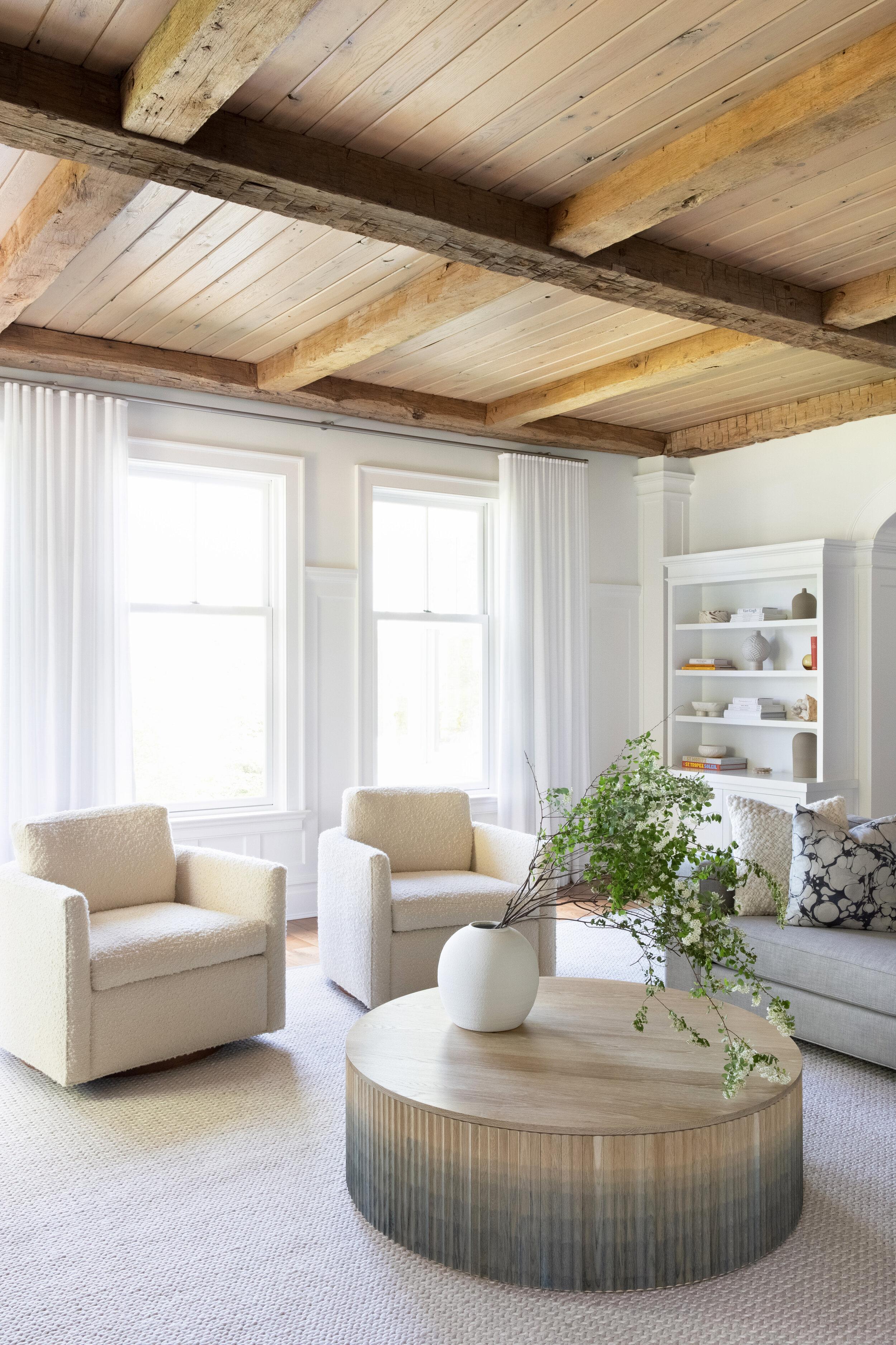 Tavolino Pilar personalizzato / Ombré blu su acero + piano Crema Marfil in vendita 2