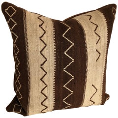 Custom Pillow by Maison Suzanne,  Cut from a Vintage Moroccan Wool Ourika Rug