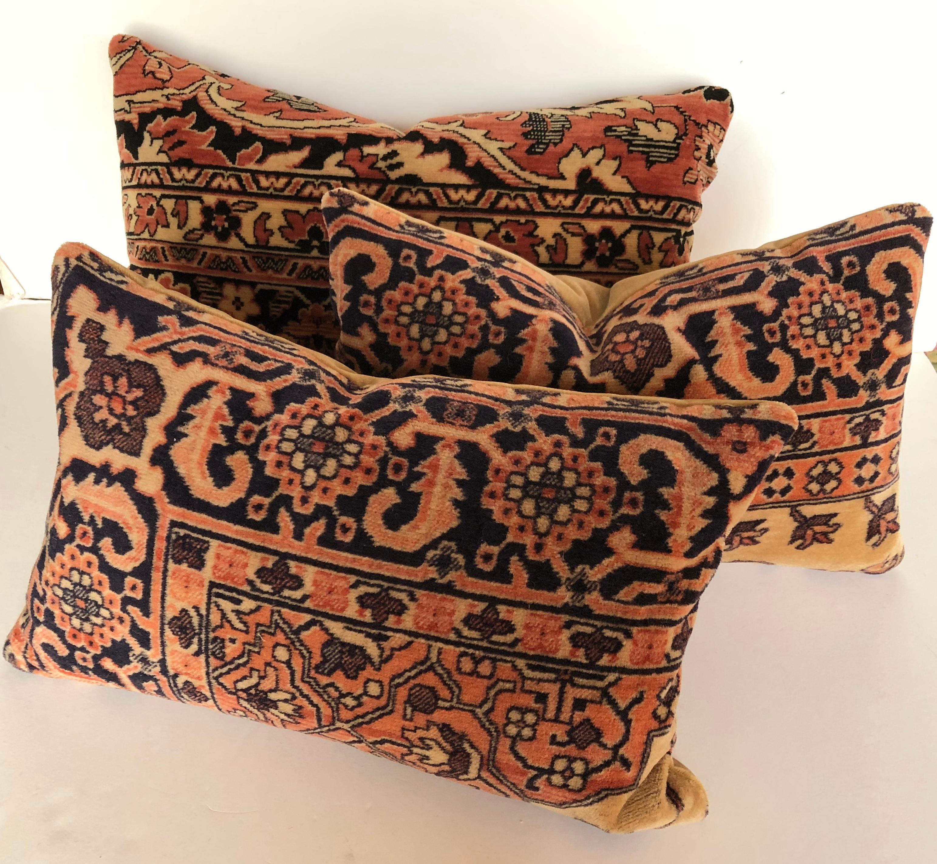 20th Century Custom Pillow by Maison Suzanne Cut From an Antique Mohair Textile, Netherlands For Sale