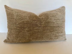 Custom Pillow Cut from a Vintage Hand Loomed Hemp and Linen German Grain Sack