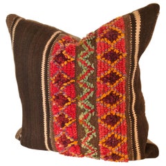 Custom Pillow by Maison Suzanne Cut from a Vintage Wool Moroccan Berber Rug