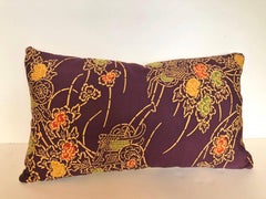 Custom Pillow Cut from a Vintage Japanese Silk Textile