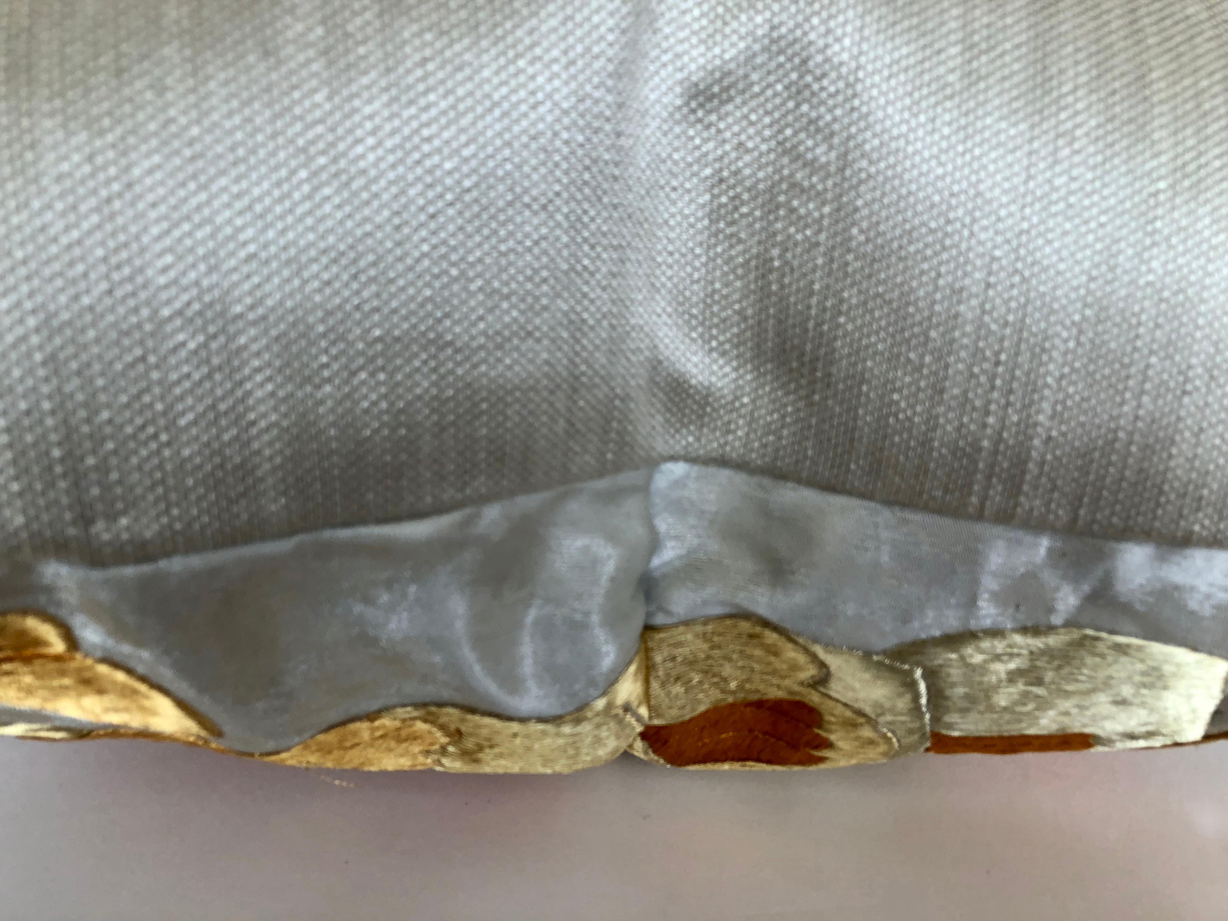 Custom Pillow Cut from a Vintage Japanese Silk Uchikake, Wedding Kimono For Sale 1