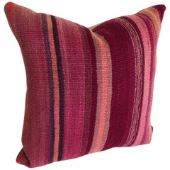 Custom Pillow by Maison Suzanne Cut from a Vintage Moroccan Wool Berber Rug