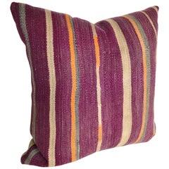 Custom Pillow by Maison Suzanne Cut from a Vintage Moroccan Wool Berber Rug