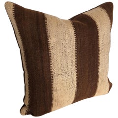 Custom Pillow by Maison Suzanne Cut from a Vintage Moroccan Wool Ourika Rug Custom Pillow by Maison Suzanne Cut from a Vintage Moroccan Wool Ourika Rug