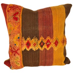 Custom Pillow Cut from a Vintage Moroccan Wool Rug,  designed by Maison Suzanne